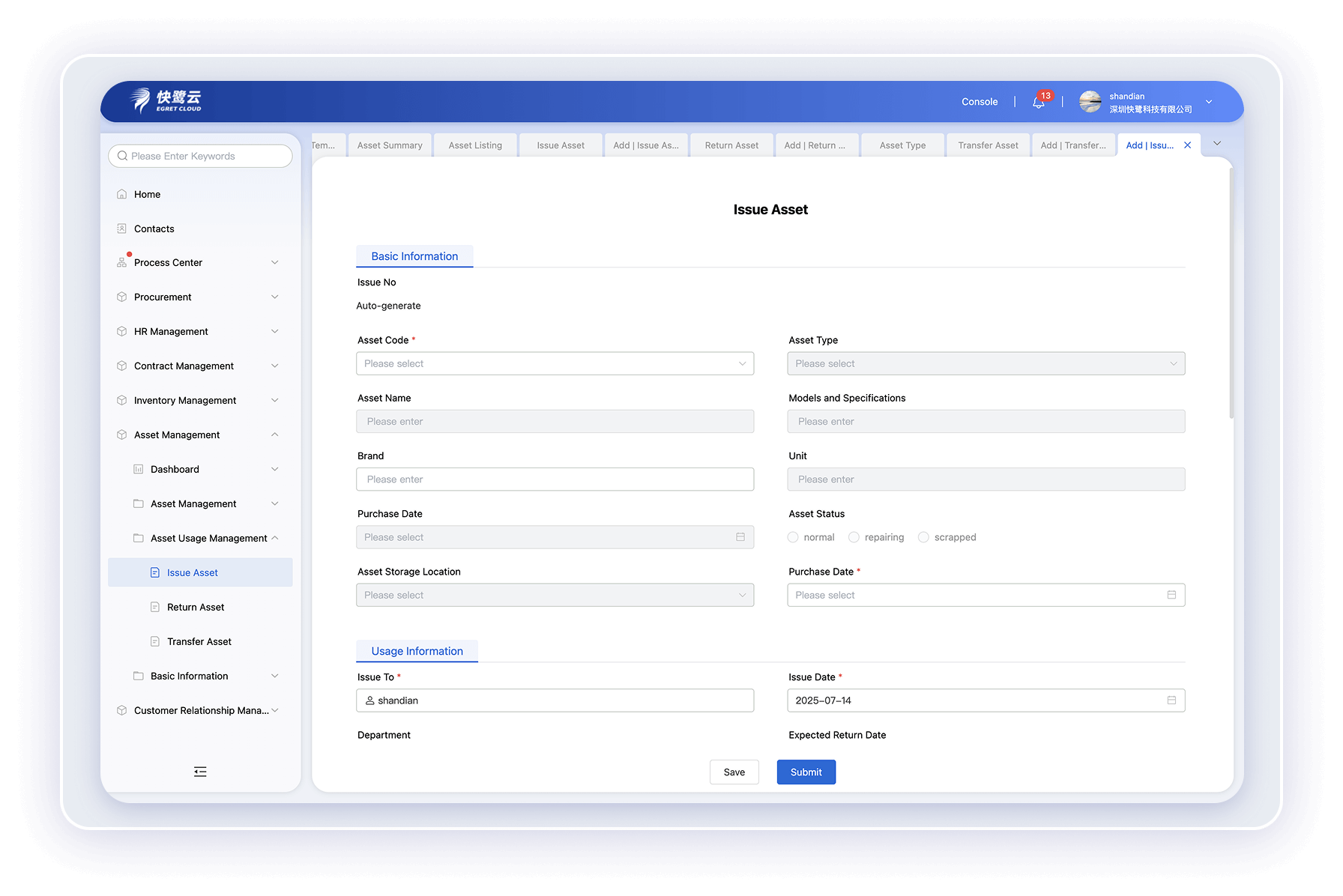 Asset Allocation Management