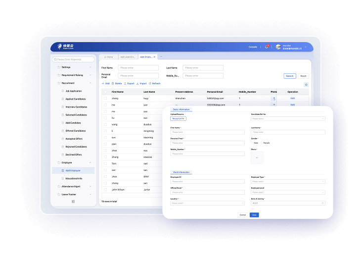 One - Stop Employee Management