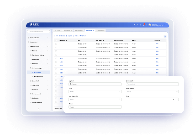 Comprehensive Attendance Management