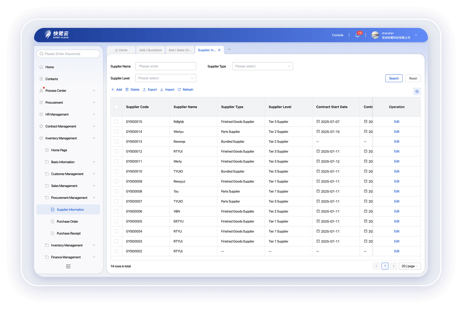 Procurement Management